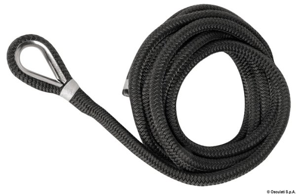 Cima ormeggio impiombata 16 mm x 11 m nera - 06.443.93